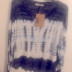 Chance of fate light weight sheer tie-dye sweater